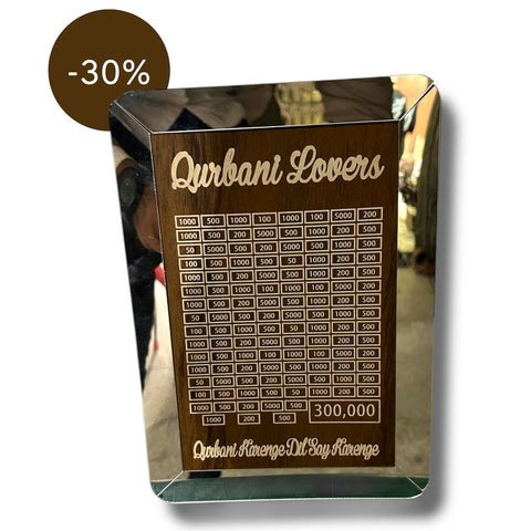 "Wooden Money Saving Box with Counter – Qurbani, Umrah & Cash Saver Gullak – Ideal Gift for Friends"